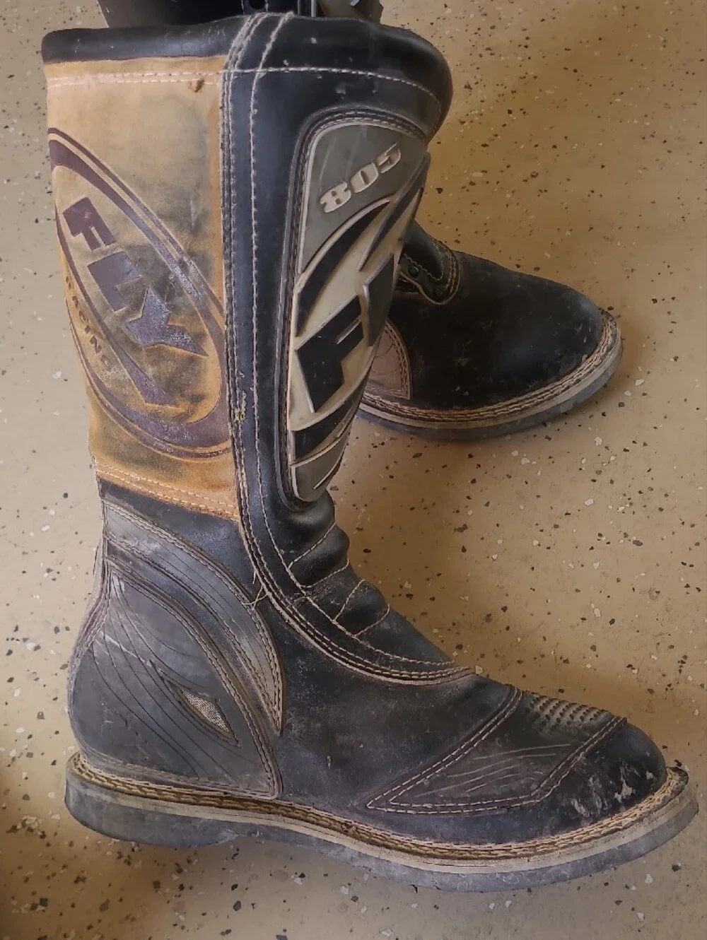Fly  Black and Gray Men's Boots